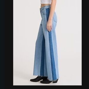 Express Blue Flare Wide Leg Jeans